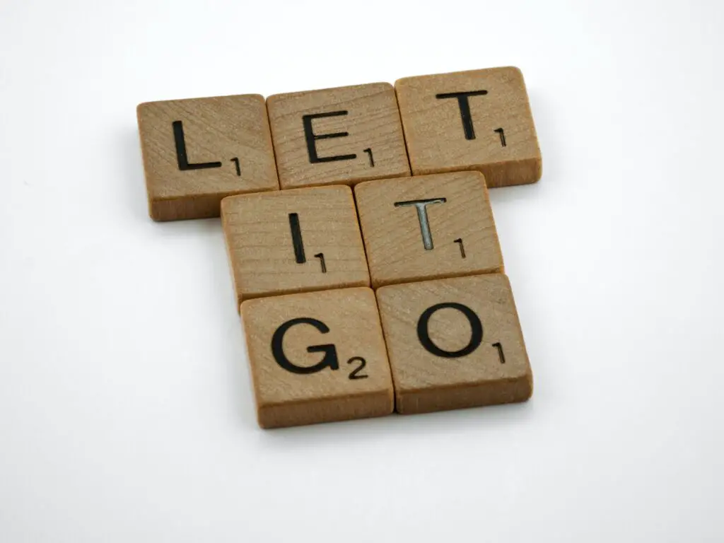 What symbolizes letting go?