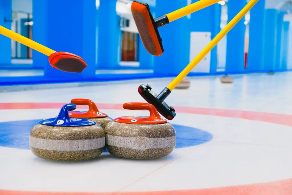 How heavy are the curling rocks?