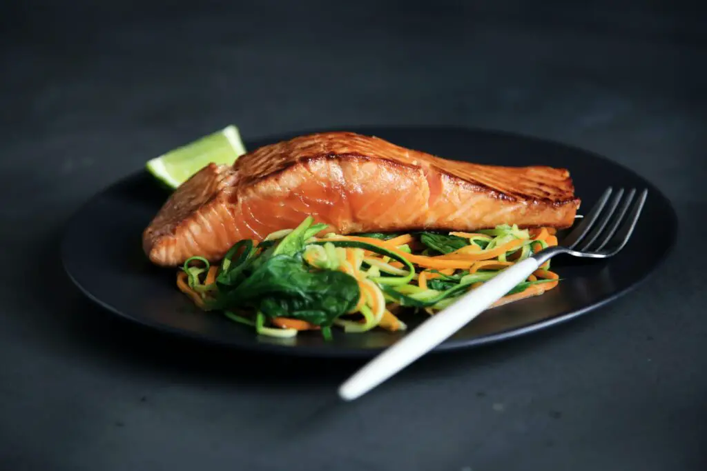Does salmon have high iron?