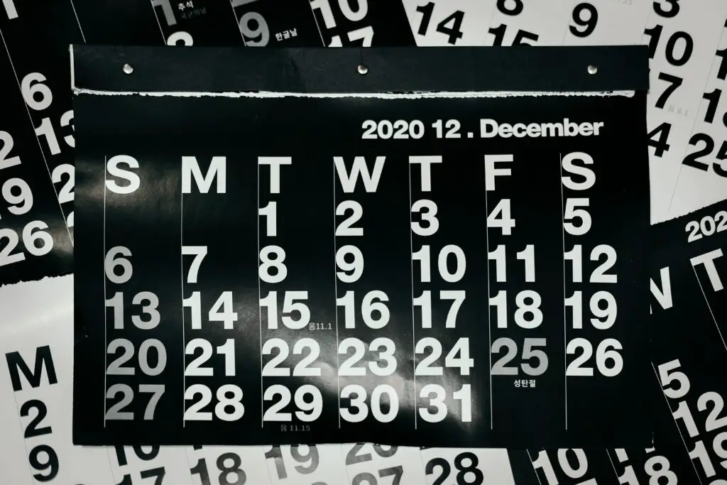 What month comes after December?