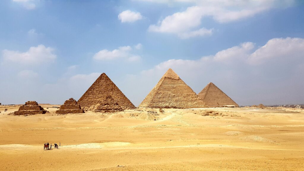 How long did Pyramids take to build?