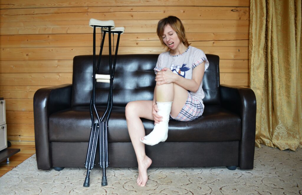 What is the most painful part of breaking a bone?